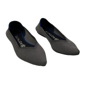 Rothy's Gray Pointed Toe Slip-On Flats Size 6.5 Women's